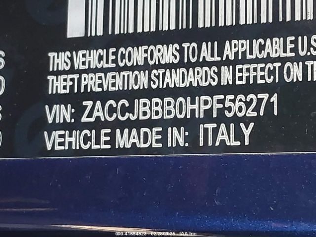 ZACCJBBB0HPF56271 Jeep Renegade Latitude 4x4