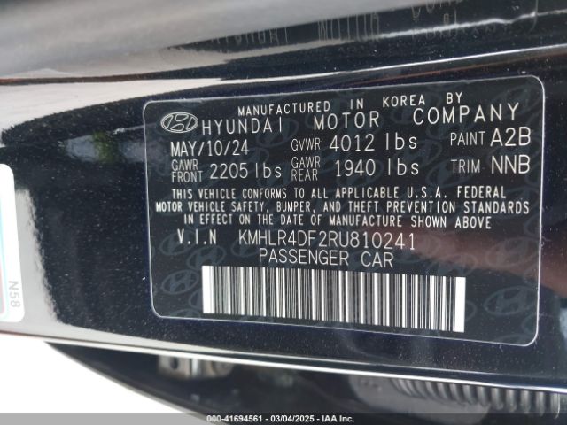 KMHLR4DF2RU810241 Hyundai Elantra N Line