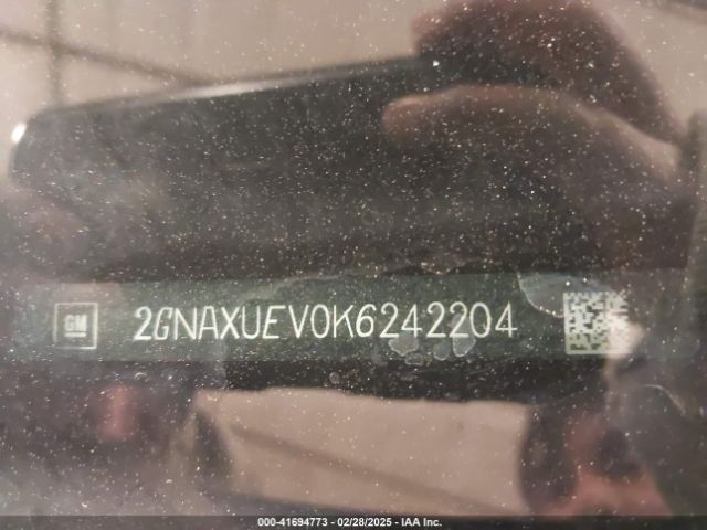 2GNAXUEV0K6242204 Chevrolet EQUINOX LT