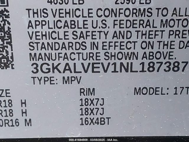 2022 GMC TERRAIN 3GKALVEV1NL187387 Photo 8