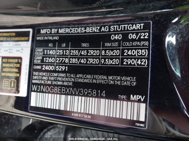 W1N0G8EBXNV395814 Mercedes-Benz Glc 300 4matic Suv