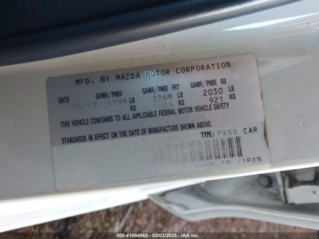 JM1GJ1V63E1128880 Mazda Mazda6 I Touring
