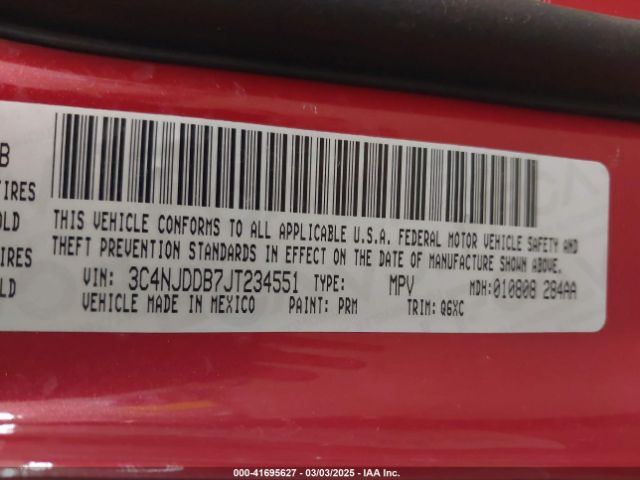 3C4NJDDB7JT234551 Jeep Compass Trailhawk 4x4