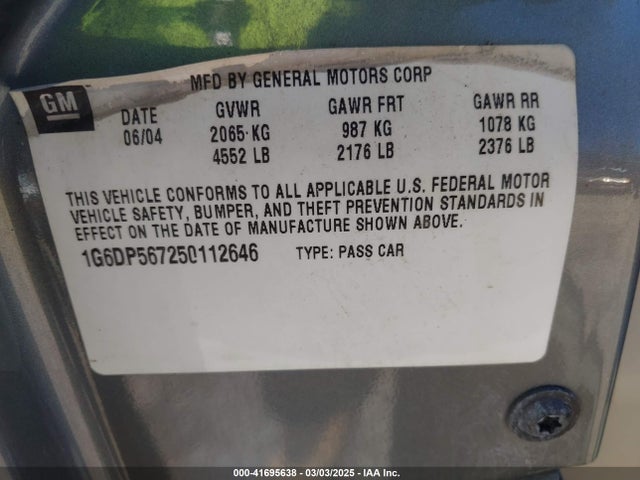 2005 CADILLAC CTS 1G6DP567250112646 Photo 8