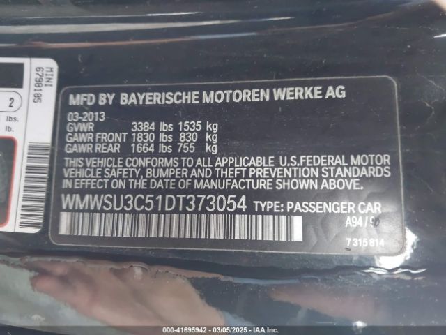 2013 MINI HARDTOP WMWSU3C51DT373054 Photo 8