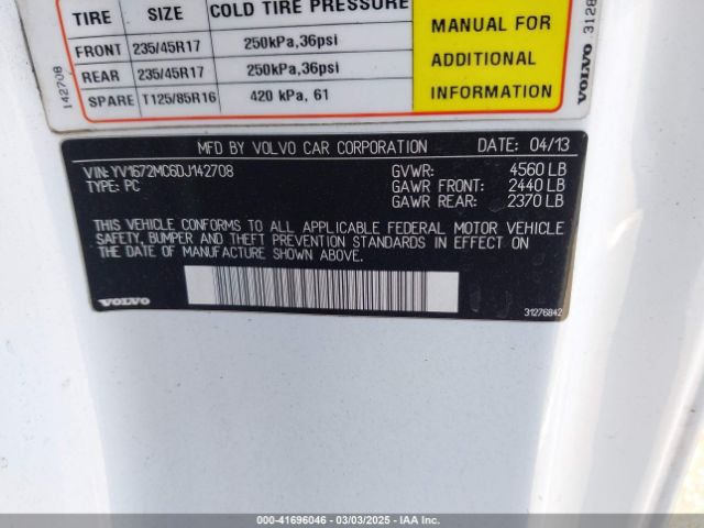 2013 VOLVO C70 YV1672MC6DJ142708 Photo 8