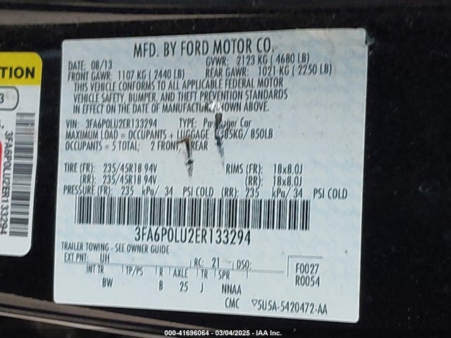 Ford Fusion Hybrid Se 2014 3FA6P0LU2ER133294 Image 9