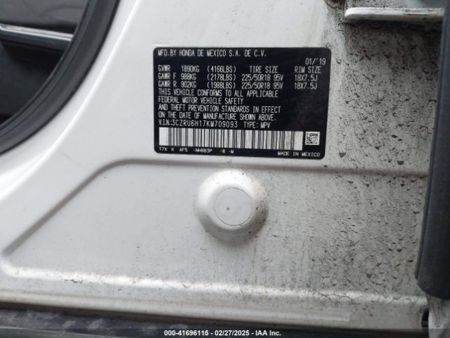 3CZRU6H17KM709093 Honda HR-V SPORT