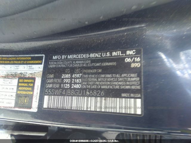 55SWF4JB8GU166826 Mercedes-Benz C 300 Luxury/sport