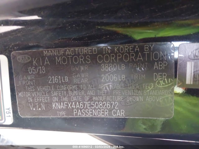 KIA FORTE LX 2014 KNAFX4A67E5082672 Image 9