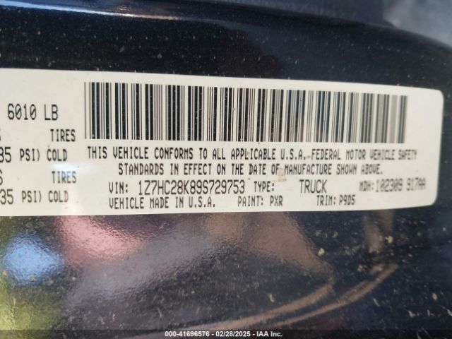 2009 MITSUBISHI RAIDER 1Z7HC28K89S729753 Photo 8