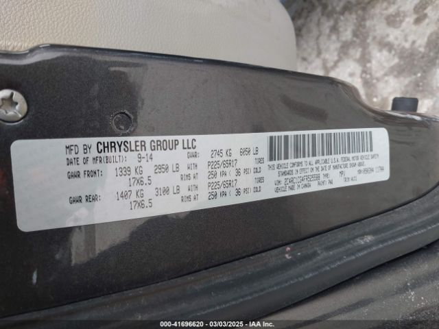 2015 CHRYSLER TOWN & COUNTRY 2C4RC1CG4FR525588 Photo 8