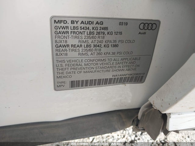 2019 AUDI Q5 WA1ANAFY8K2082019 Photo 8