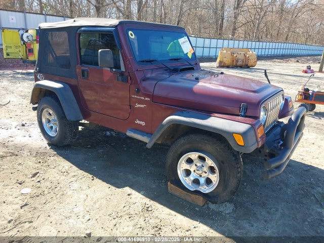 Aukcja sprzedaży 2002 Jeep Wrangler Sport, vin: 1J4FA49S82P701649, numer aukcji: 41696910