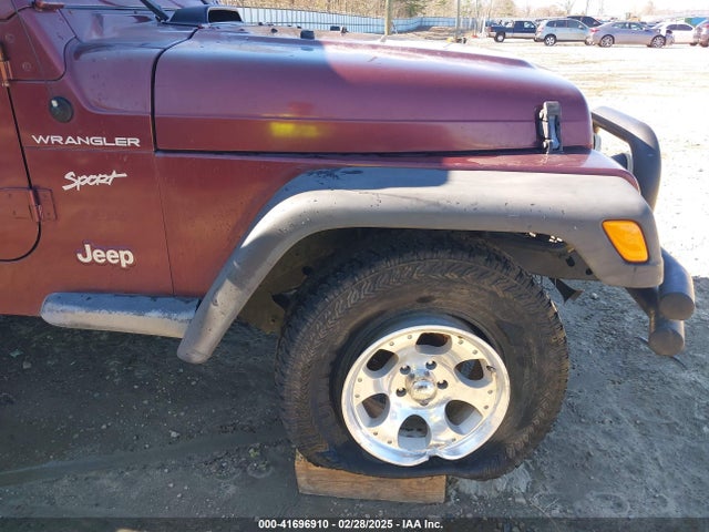 Aukcja sprzedaży 2002 Jeep Wrangler Sport, vin: 1J4FA49S82P701649, numer aukcji: 41696910