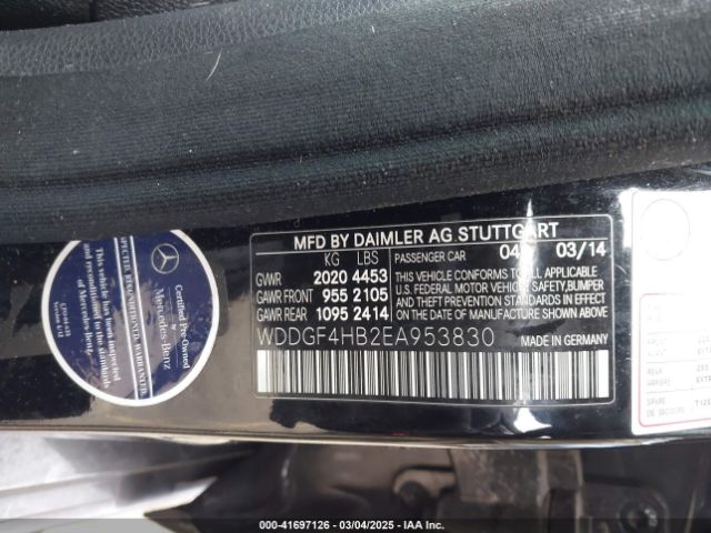 WDDGF4HB2EA953830 Mercedes-Benz C 250 Luxury/sport