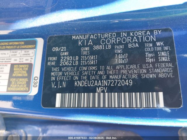 KNDEU2AA1N7272049 KIA SELTOS S