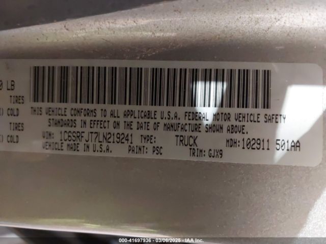 2020 RAM 1500 1C6SRFJT7LN219241 Photo 8