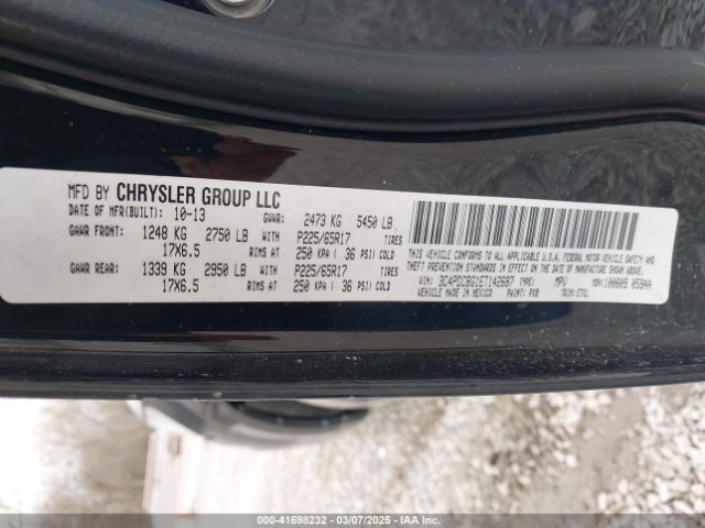 3C4PDCBG1ET142687 Dodge Journey Sxt