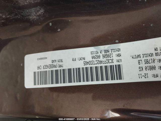 2012 FIAT 500 3C3CFFAR2CT233465 Photo 8