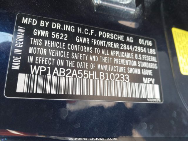 2017 PORSCHE MACAN WP1AB2A55HLB10233 Photo 8