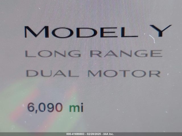 7SAYGDEE1RF120899 Tesla Model Y Long Range Dual Motor All-wheel Drive