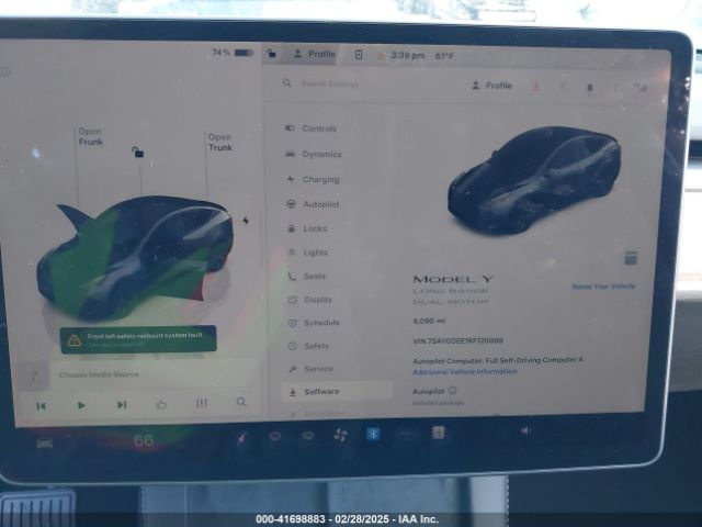7SAYGDEE1RF120899 Tesla Model Y Long Range Dual Motor All-wheel Drive