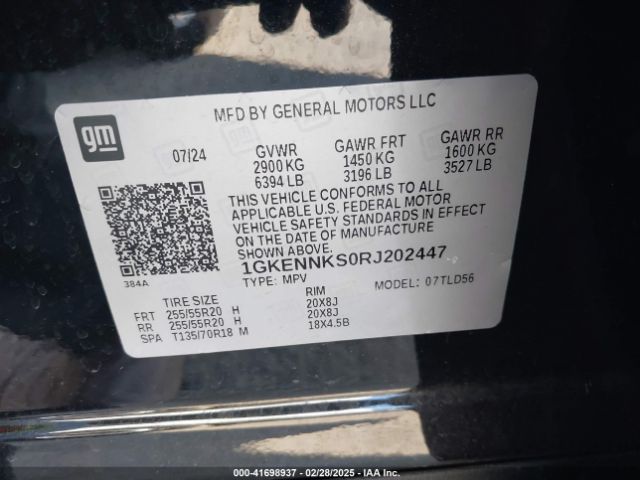 1GKENNKS0RJ202447 GMC Acadia Awd Elevation
