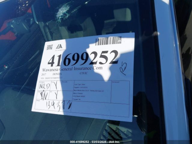 2HGFC1E55HH707177 Honda CIVIC SI