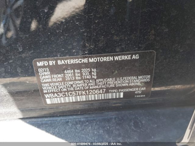 WBA3C1C57FK120647 BMW 328I