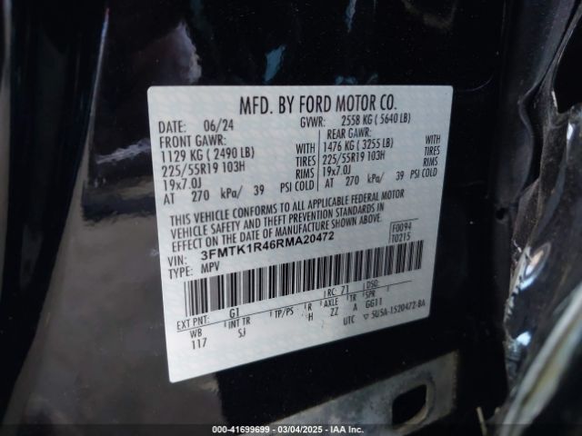 3FMTK1R46RMA20472 Ford Mustang Mach-e Select