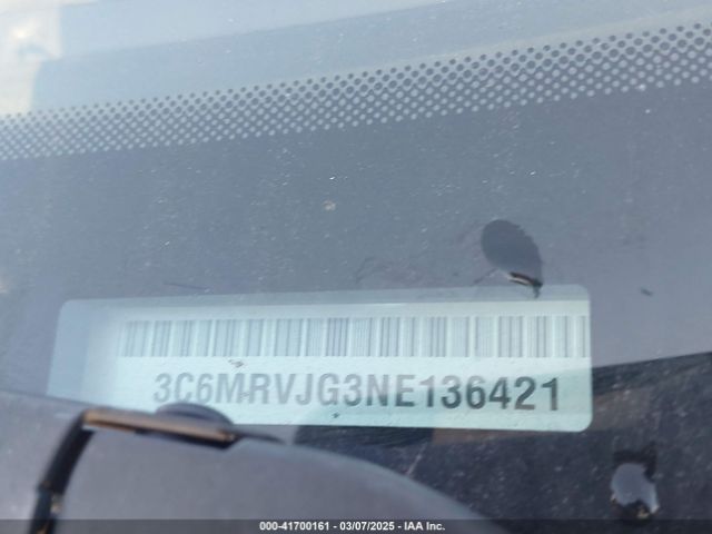3C6MRVJG3NE136421 RAM Promaster 3500 Cargo Van High Roof 159 Wb Ext