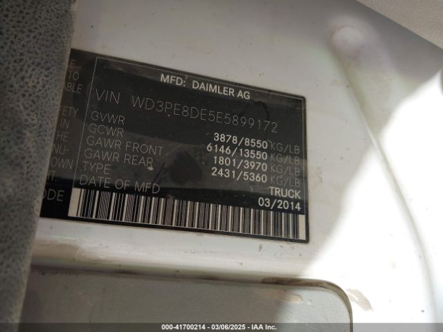 WD3PE8DE5E5899172 Mercedes-Benz Sprinter 2500 High Roof