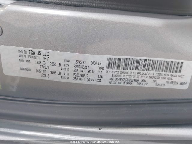 2C4RDGEG5HR824880 Dodge Grand Caravan Gt