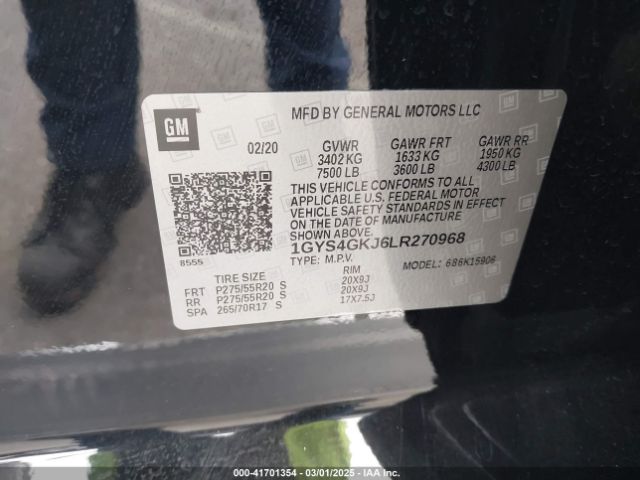 2020 CADILLAC ESCALADE ESV 1GYS4GKJ6LR270968 Photo 8