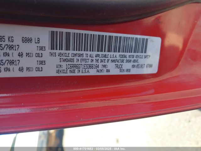 1C6RR6GT1ES366164 RAM 1500 Slt