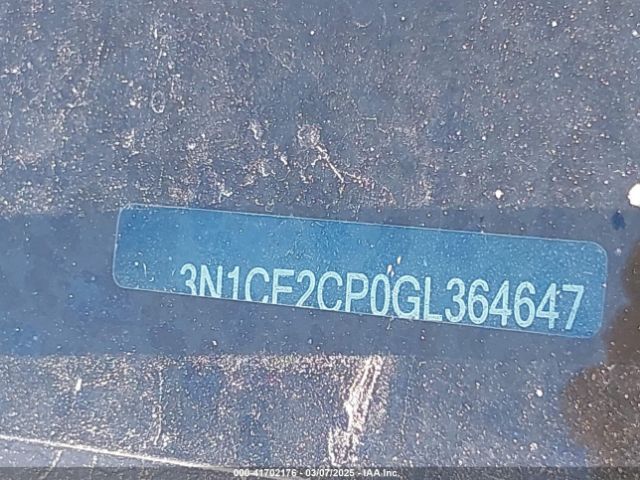 3N1CE2CP0GL364647 Nissan Versa Note S Plus