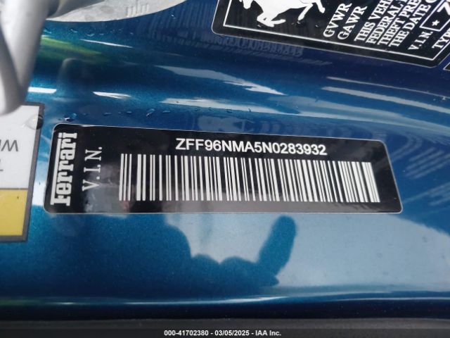 2022 FERRARI SF90 SPIDER ZFF96NMA5N0283932 Photo 8