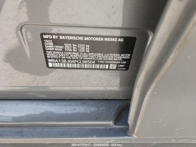 WBA13BJ04PCL98504 BMW 530 I Xdrive