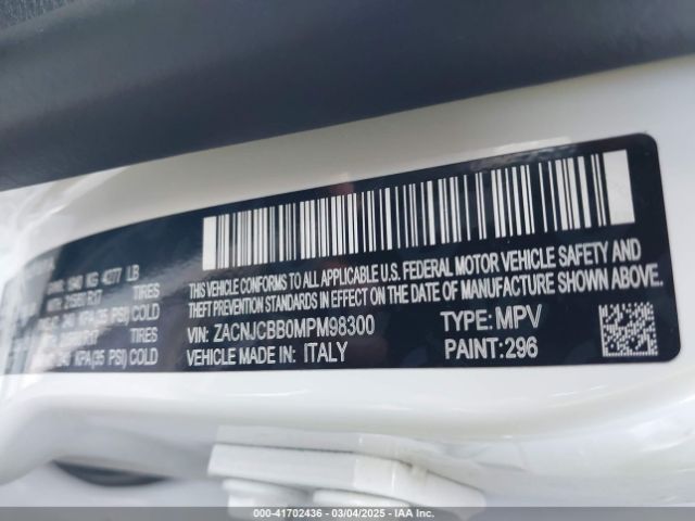 ZACNJCBB0MPM98300 Jeep Renegade Latitude Fwd
