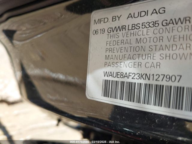 2019 AUDI A6 WAUE8AF23KN127907 Photo 8