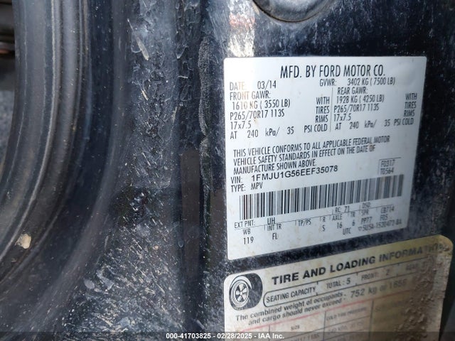 1FMJU1G56EEF35078 Ford Expedition Xl