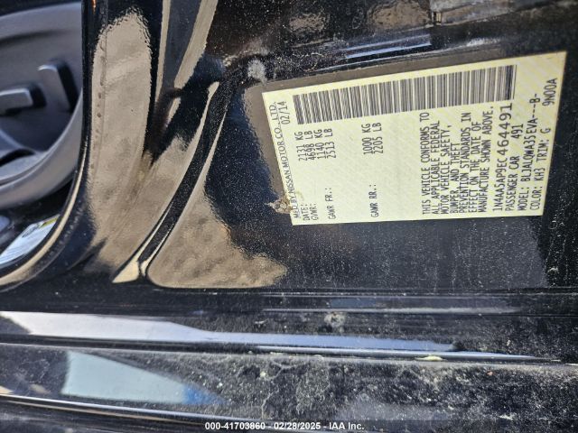 1N4AA5AP9EC464491 Nissan Maxima