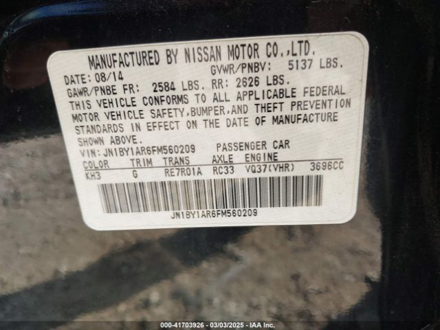 JN1BY1AR6FM560209 Infiniti Q70 3.7x