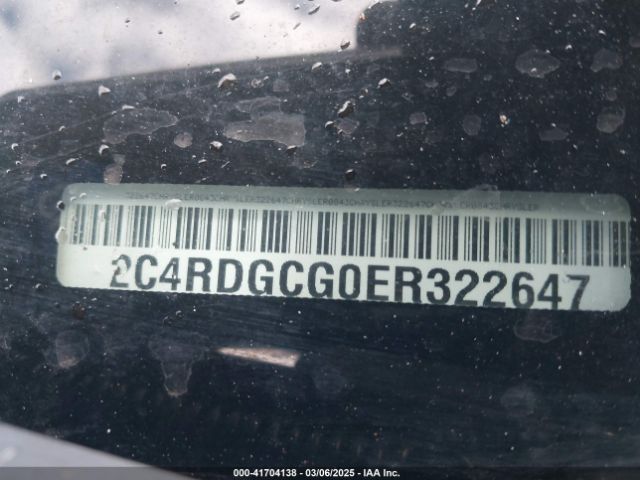 2C4RDGCG0ER322647 Dodge Grand Caravan Sxt
