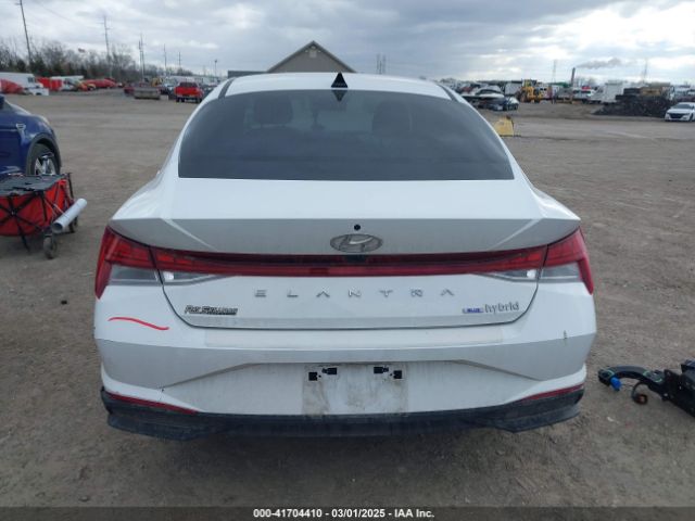 KMHLM4AJ6NU023102 Hyundai Elantra Hybrid Blue