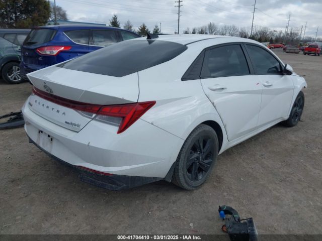 KMHLM4AJ6NU023102 Hyundai Elantra Hybrid Blue
