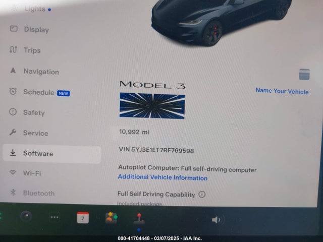 2024 TESLA MODEL 3 5YJ3E1ET7RF769598 Photo 6