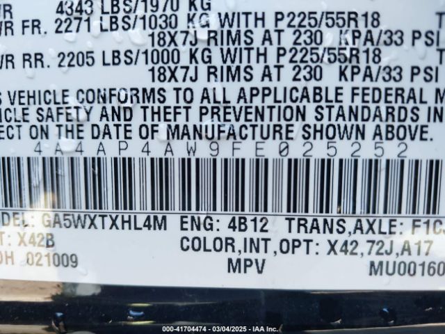 2015 MITSUBISHI OUTLANDER SPORT 4A4AP4AW9FE025252 Photo 8