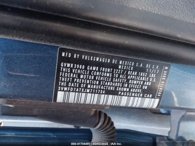 3VWFD7ATXJM711734 Volkswagen Beetle 2.0t Coast/2.0t S